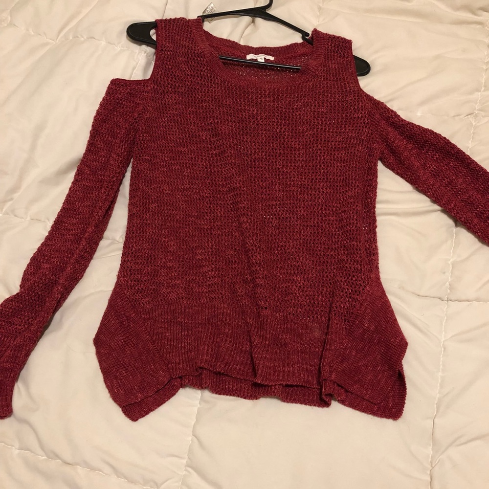 Cold Shoulder Sweater
